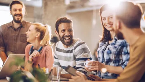 Self-Organized Teams Casual Vibes, Solid Collaboration