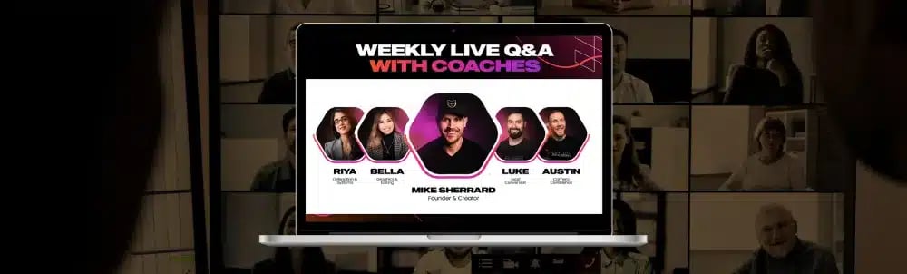 Social Media Marketing Course, Monthly Live Questions & Answers from Top Coaches