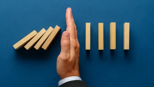 Preventing Missteps in AI: Hand Stopping Domino Effect Represents Managing Randomness in ChatGPT Answers