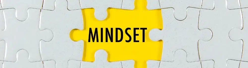 Real Estate Agent Marketing - Mindset puzzle piece highlighting the shift to a giving mindset