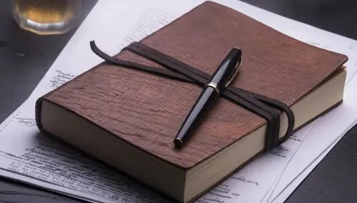 Gifts for real estate agents notebook and pen