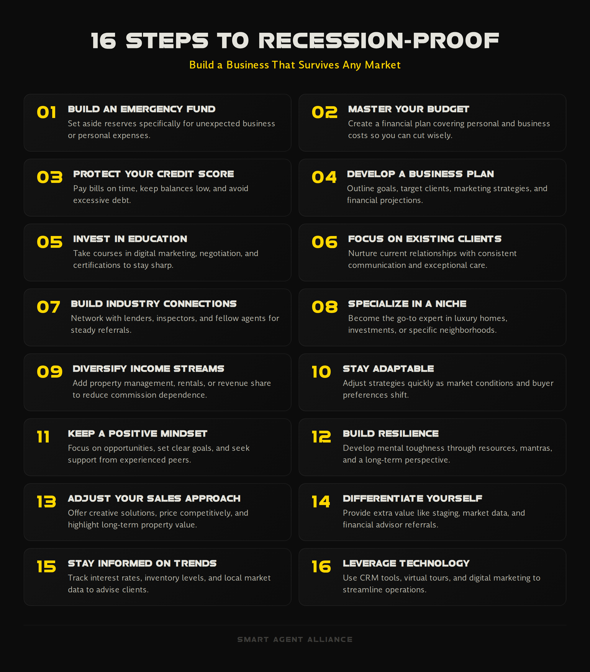 Recession-Proof Realtor: 16 Steps for 2026