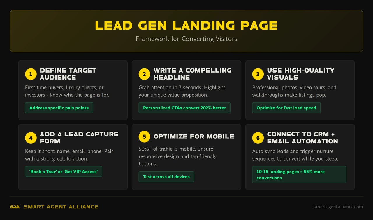 Infographic: Lead Gen Landing Page - Lead Generation for Real Estate Agents: Ultimate Shortcut to More Clients