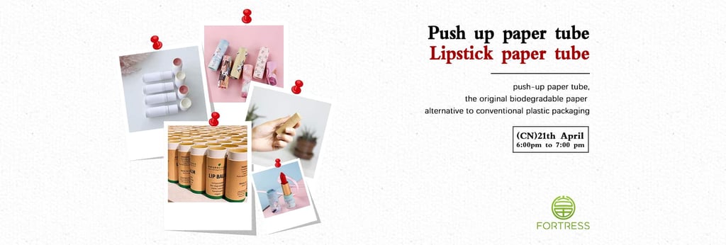 Custom lipstick lip balm push up paper round containers deodorant packaging boxes - Paper Packaging Videos - 1