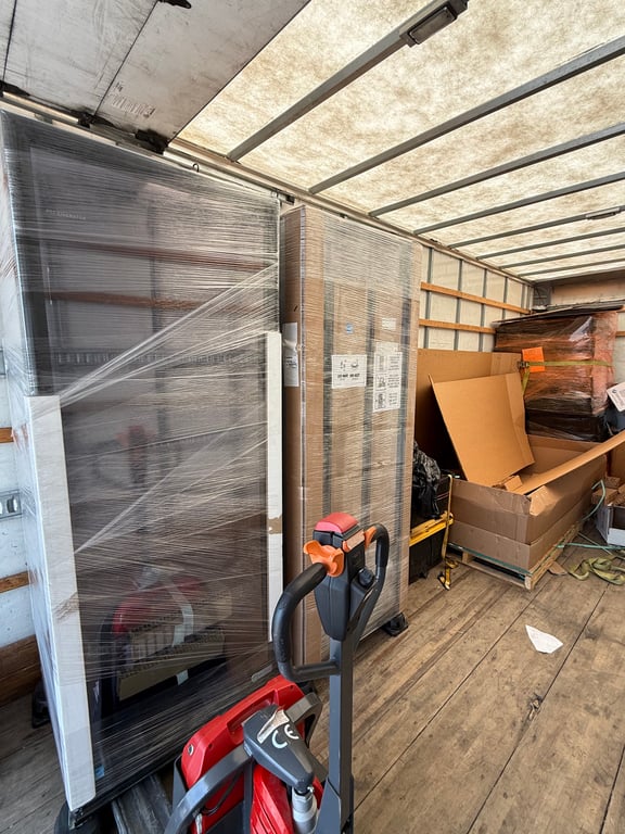 Moving Truck Interior Loaded