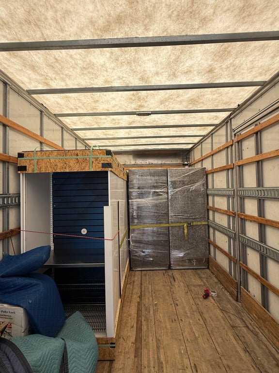 Moving Truck Interior Loaded