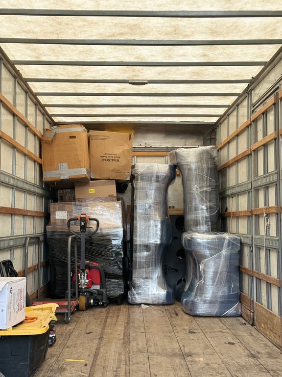 Fully Protected Furniture Ready For Loading