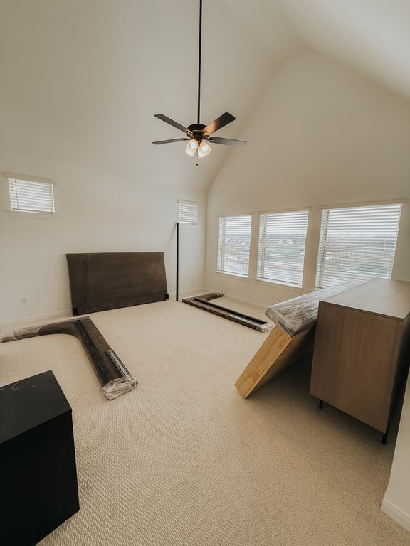 Empty Room Ceiling Fan View