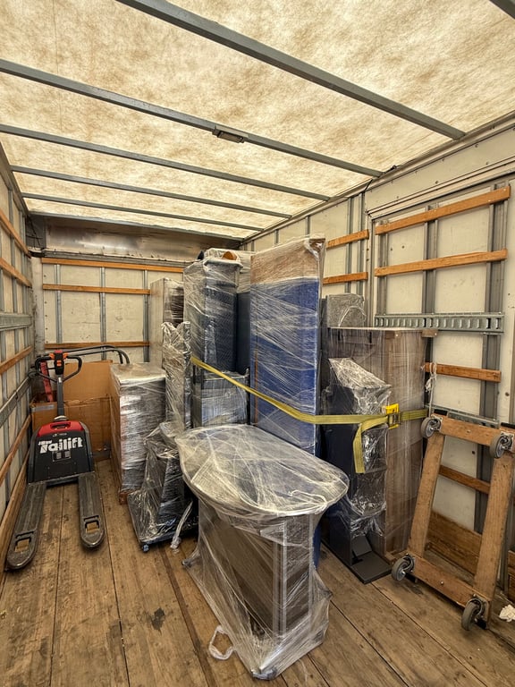 Padded Moving Truck Interior Cargo Protection