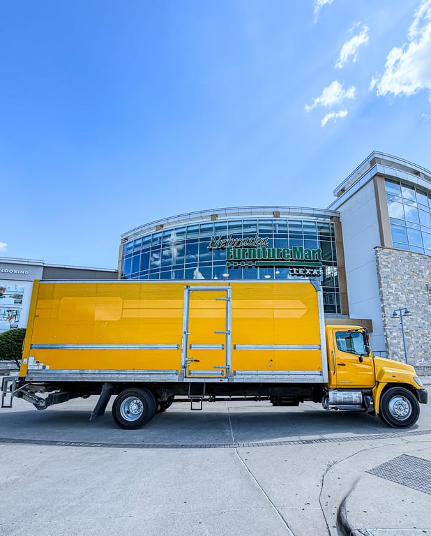 Moving Truck Exterior Parked