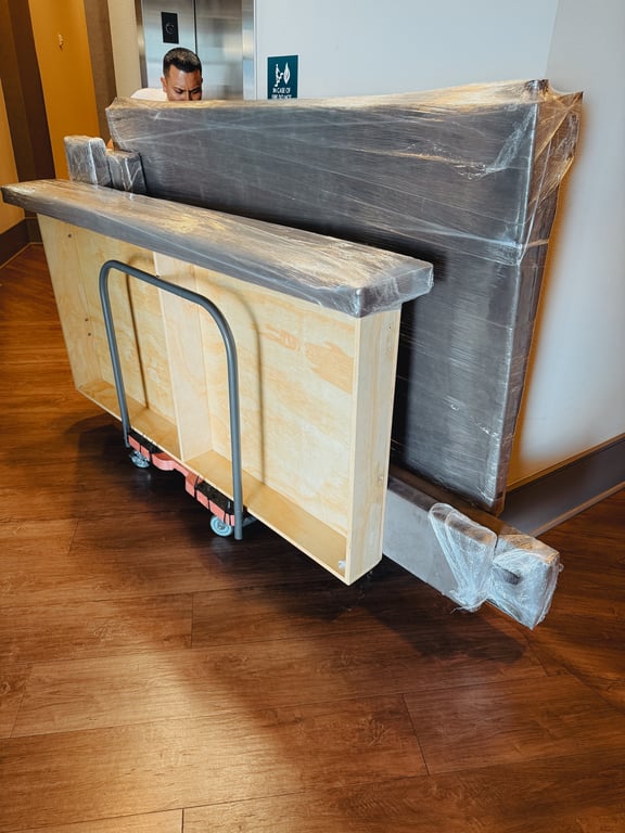 Wrapped Furniture For Moving