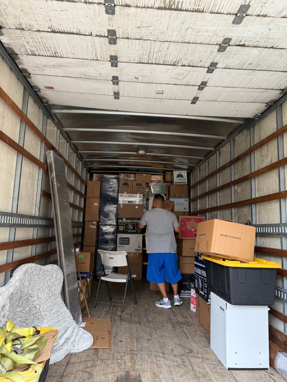 Moving Truck Wrapped Items