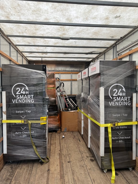 Moving Truck Interior Vending Machines