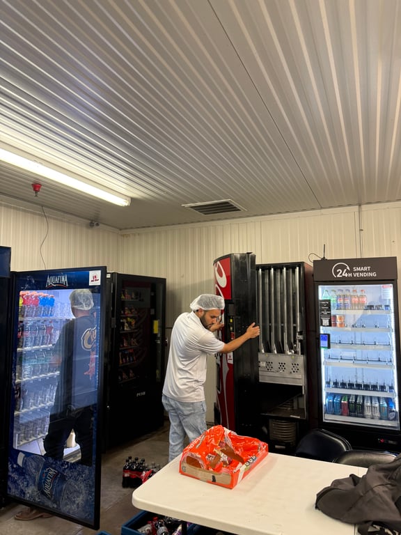 Warehouse Interior Vending Machines