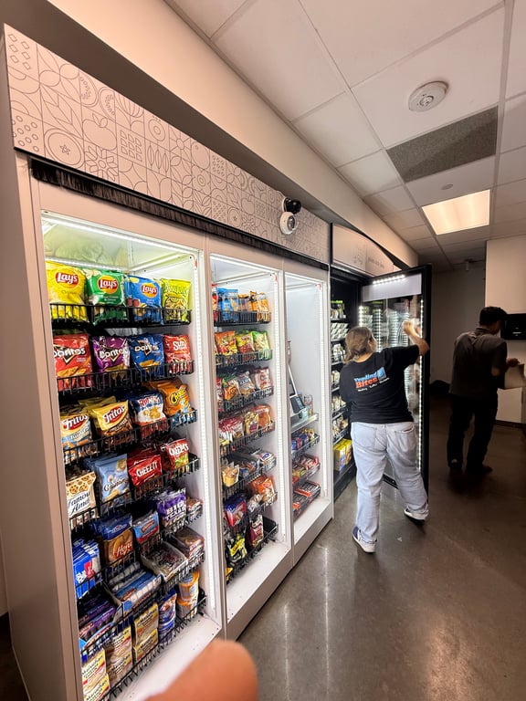 Convenience Store Interior Refrigerated Cases