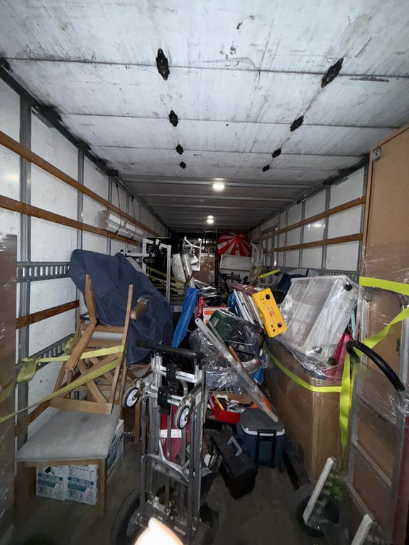 Partially Loaded Moving Truck Interior2