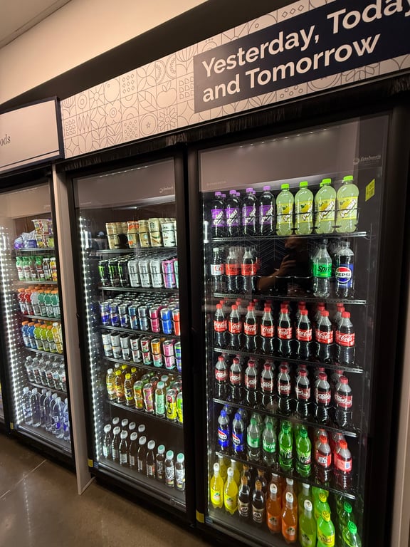 Convenience Store Interior Refrigerated Cases