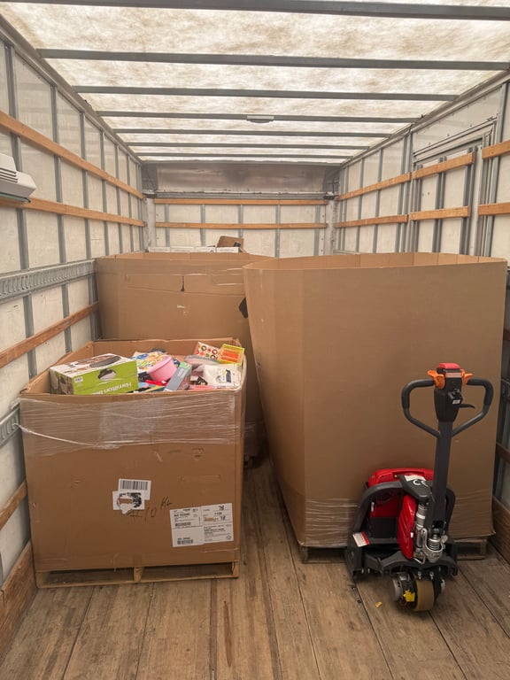 Moving Truck Interior Loaded