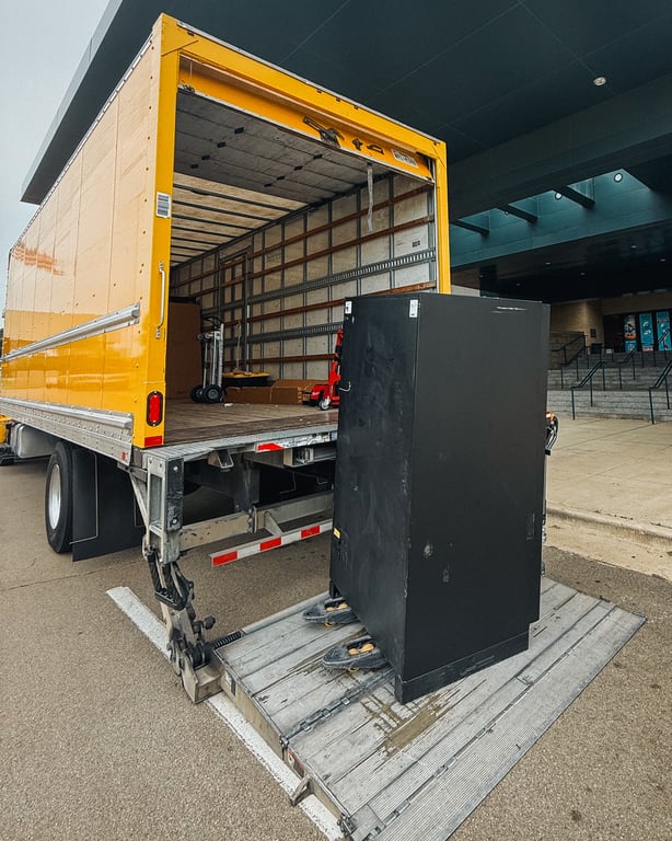 Moving Truck Exterior Rear View