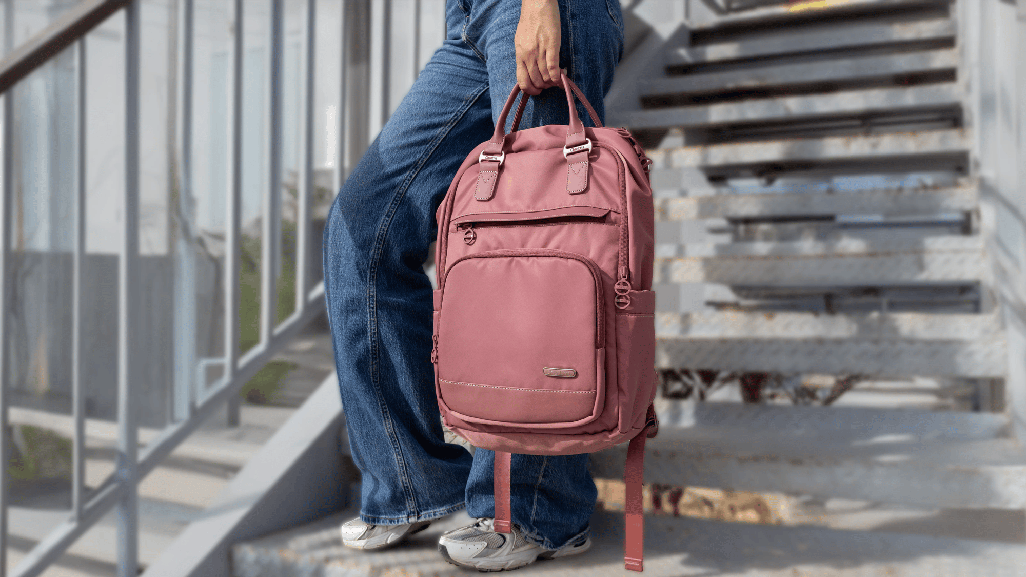 Lifestyle image featuring Wernest backpacks