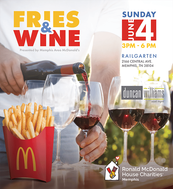Fries & Wine Benefiting Ronald McDonald House Charities of Memphis