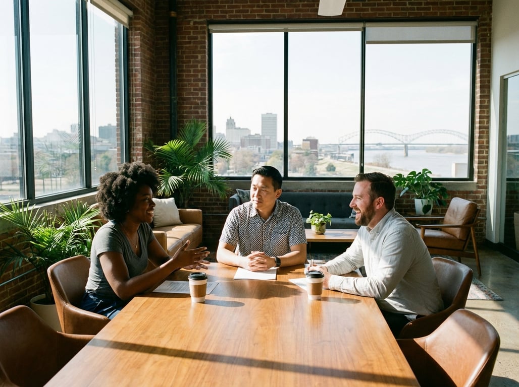 Memphis non-profit leaders in a collaborative meeting