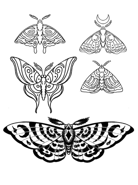 Ethereal Moths Collection