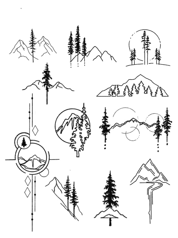 Geometric Mountain Collection