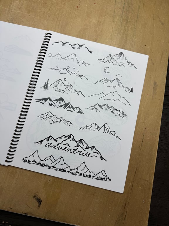 Mountain Flash: A Journey Through Ink - View 2