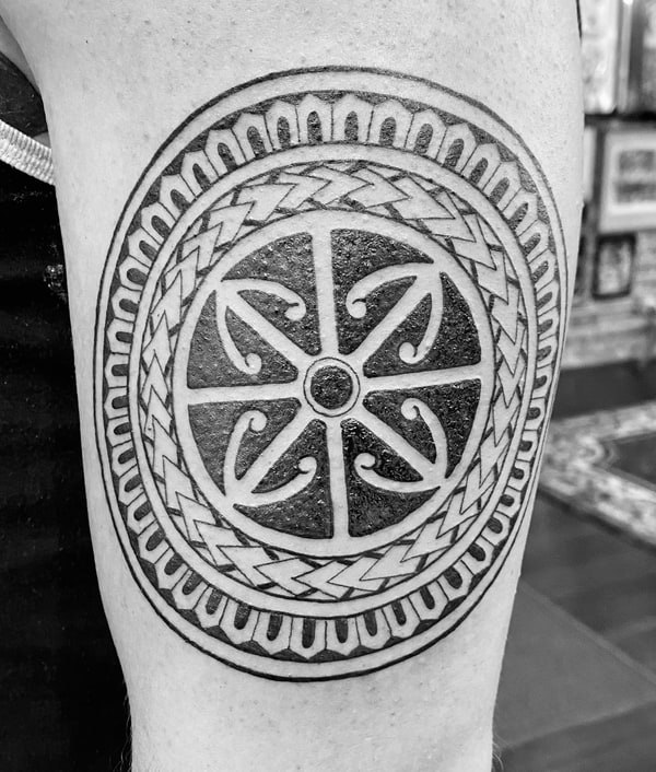 Polynesian Mandala Tattoo
