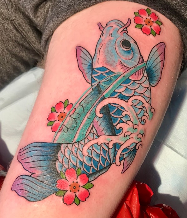 Traditional Japanese Koi Fish Tattoo
