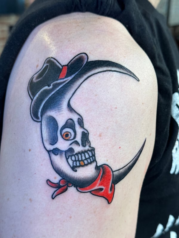 Moonlit Skull Cowboy
