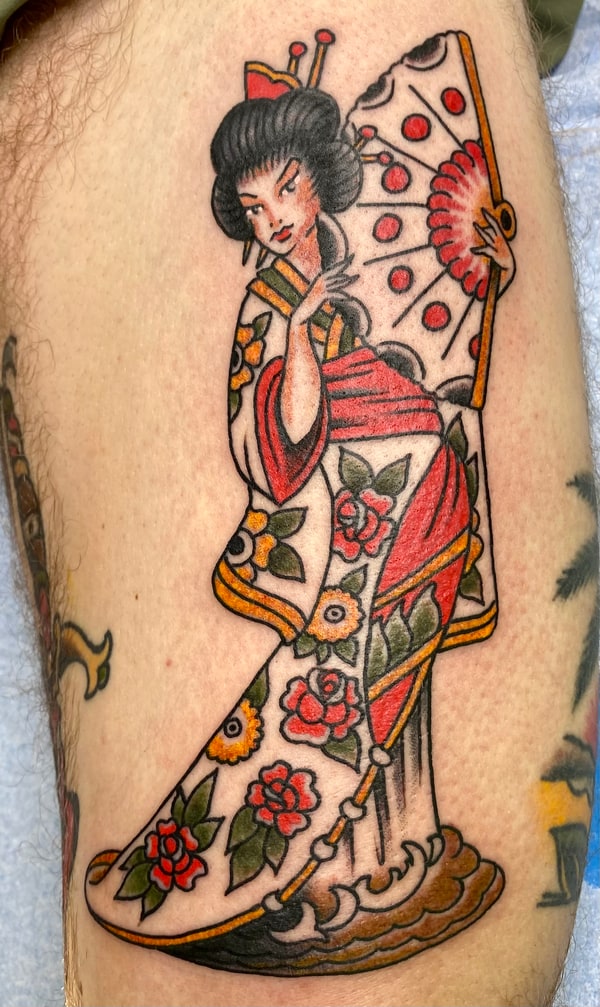 Sailor Jerry Geisha Girl Tattoo