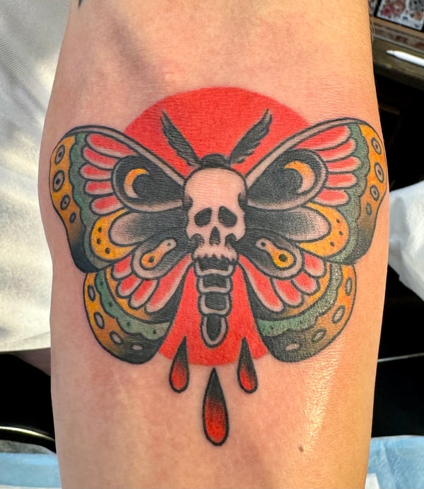 Death Moth Under the Red Moon