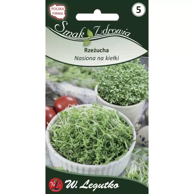 Nasiona na kiełki rzeżucha  Lepidium sativum 30g