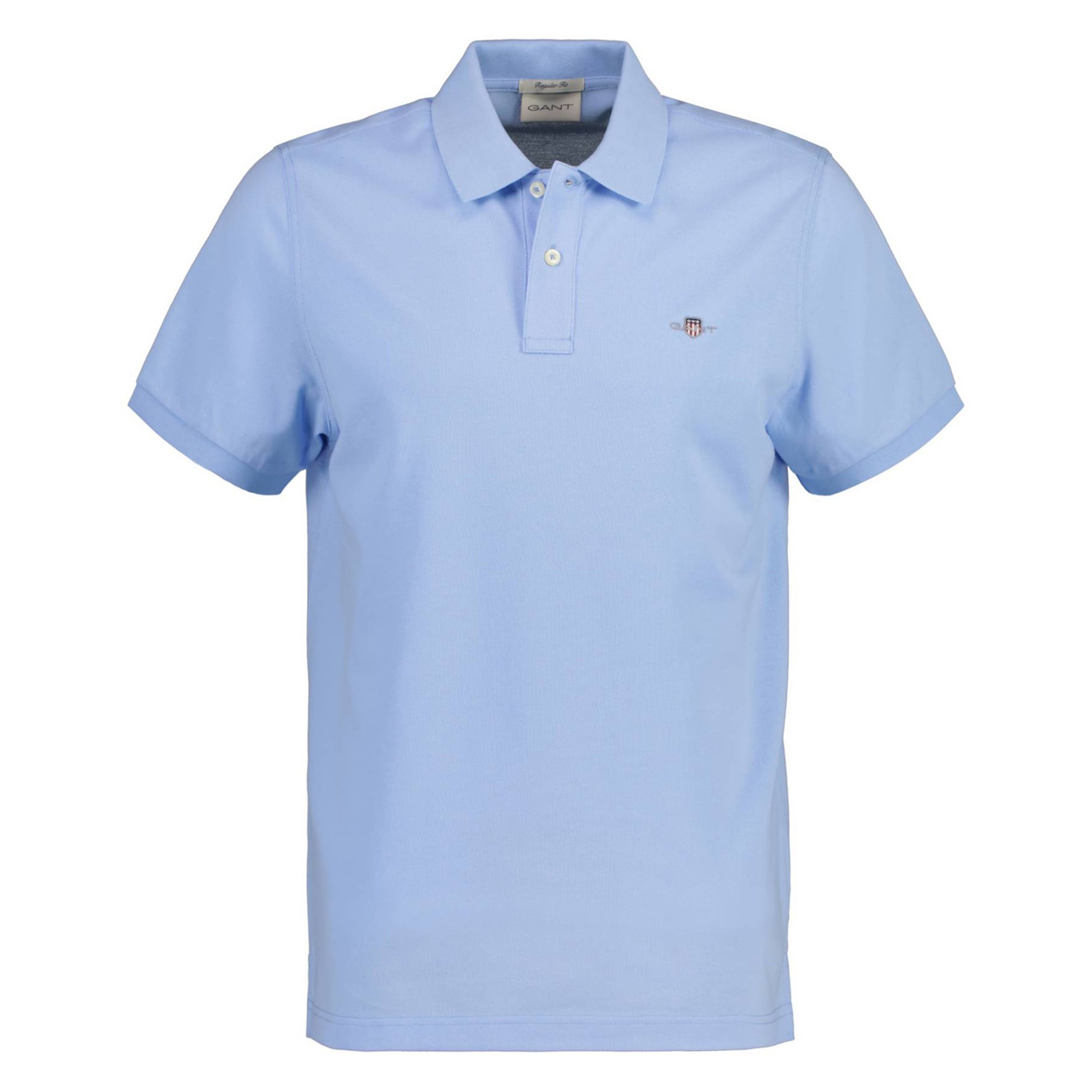 GANT Men’s Polo Shirt – REGULAR SHIELD, Short Sleeve, Button Up, Pique, Embroidery…