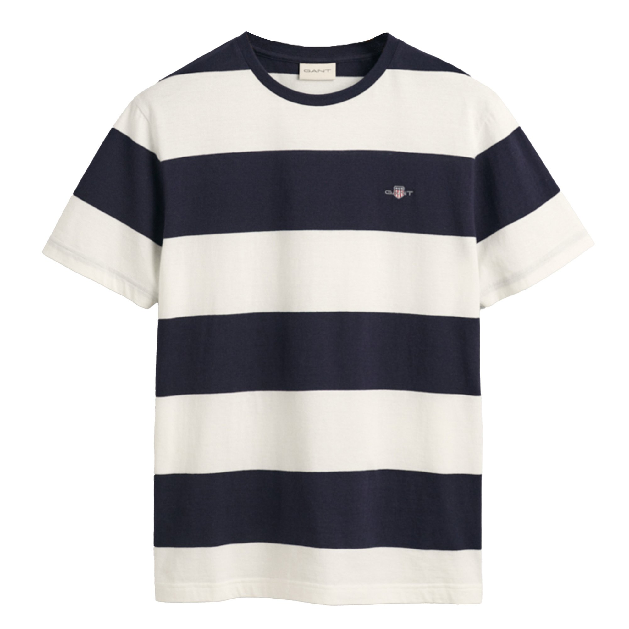 GANT Men’s Striped T-Shirt – BAR STRIPE T-SHIRT, Round Neck, Short Sleeve, Cotton…