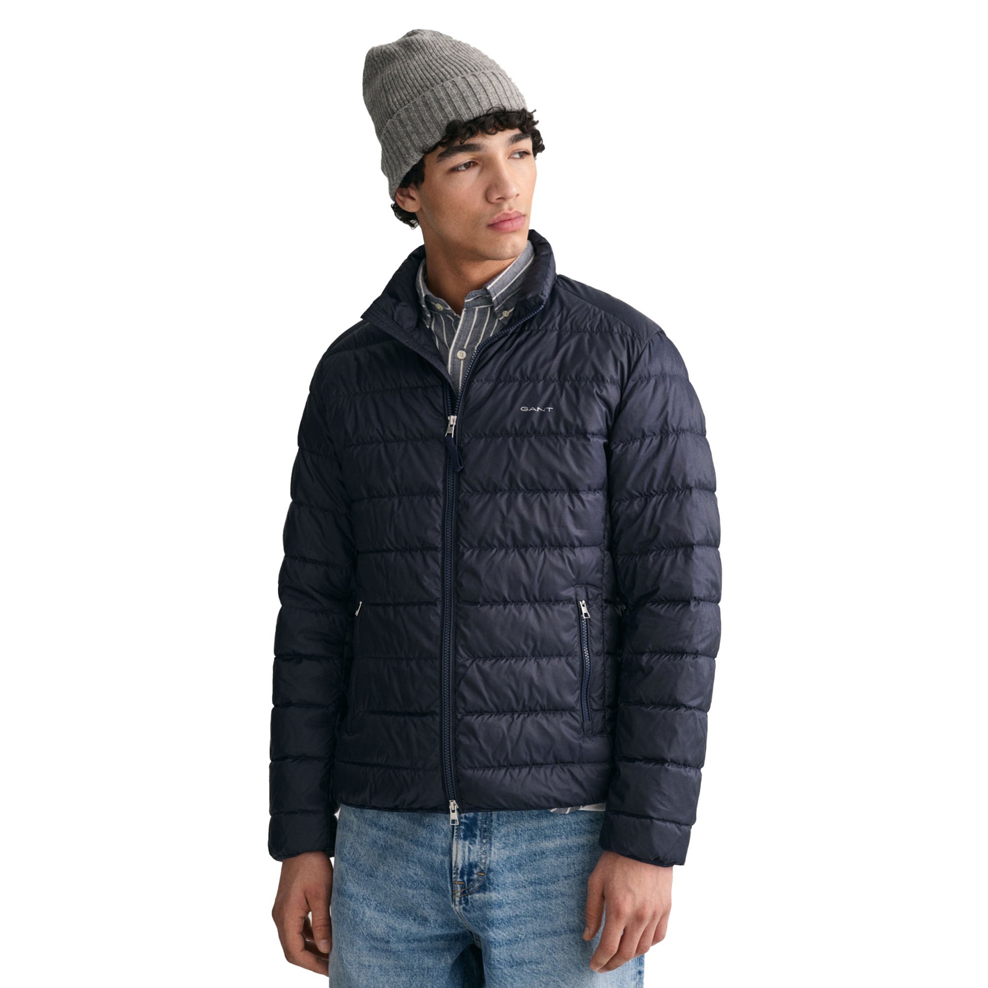 GANT Herren Daunen-Steppjacke LIGHT DOWN JACKET, Reißverschluss