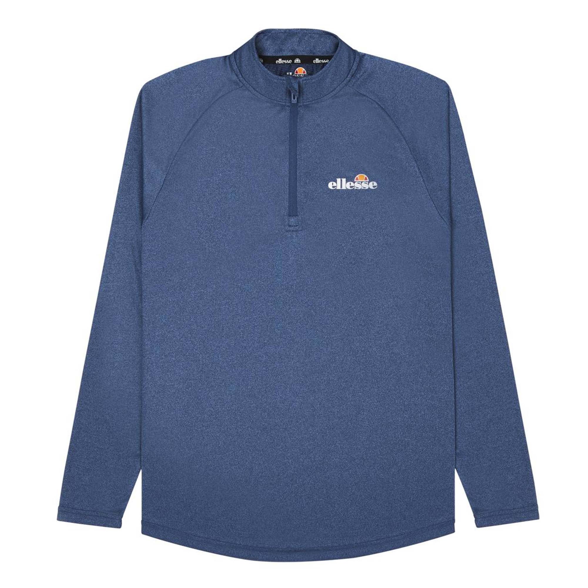 ellesse Men’s Long Sleeve Shirt BOVARO – Fitness, Sports, Stand Collar, Zipper, Log…