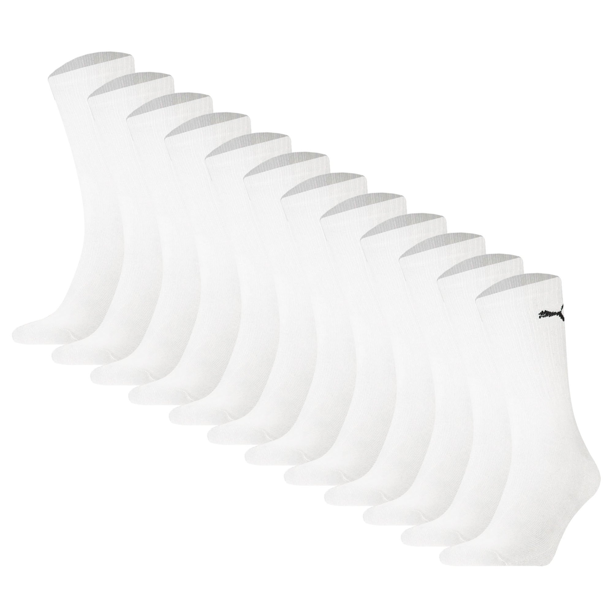 Puma Unisexe Chaussettes, 12er Paquet - Sport Ras Du officiel Cou Ecom , Logo, Unicolore