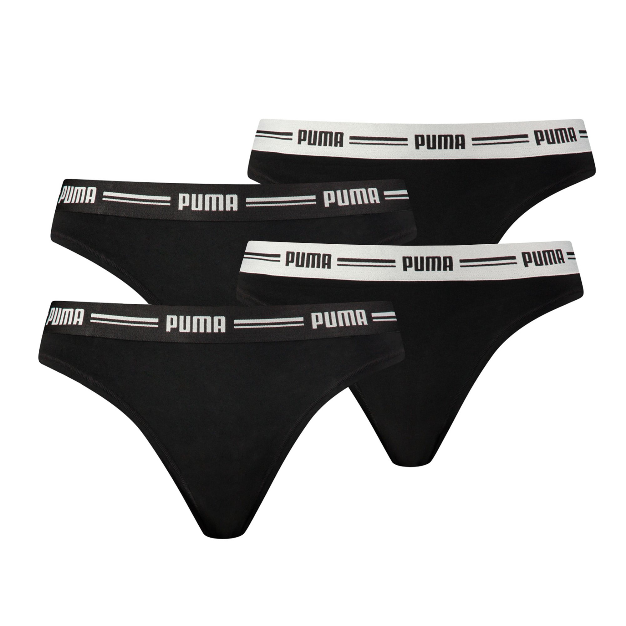 Puma Women’s String – Iconic, Soft Cotton Modal Stretch, 4 Pack