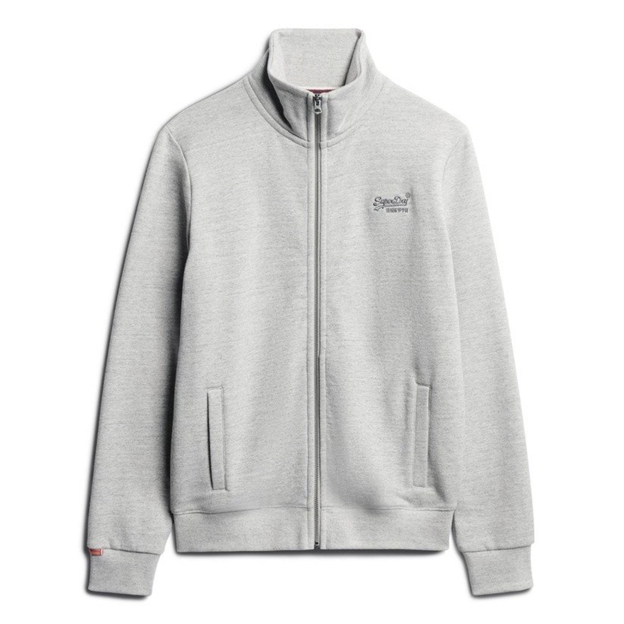 Superdry Herren Sweatjacke - Essential Logo Track Top, Stehkragen, Logo