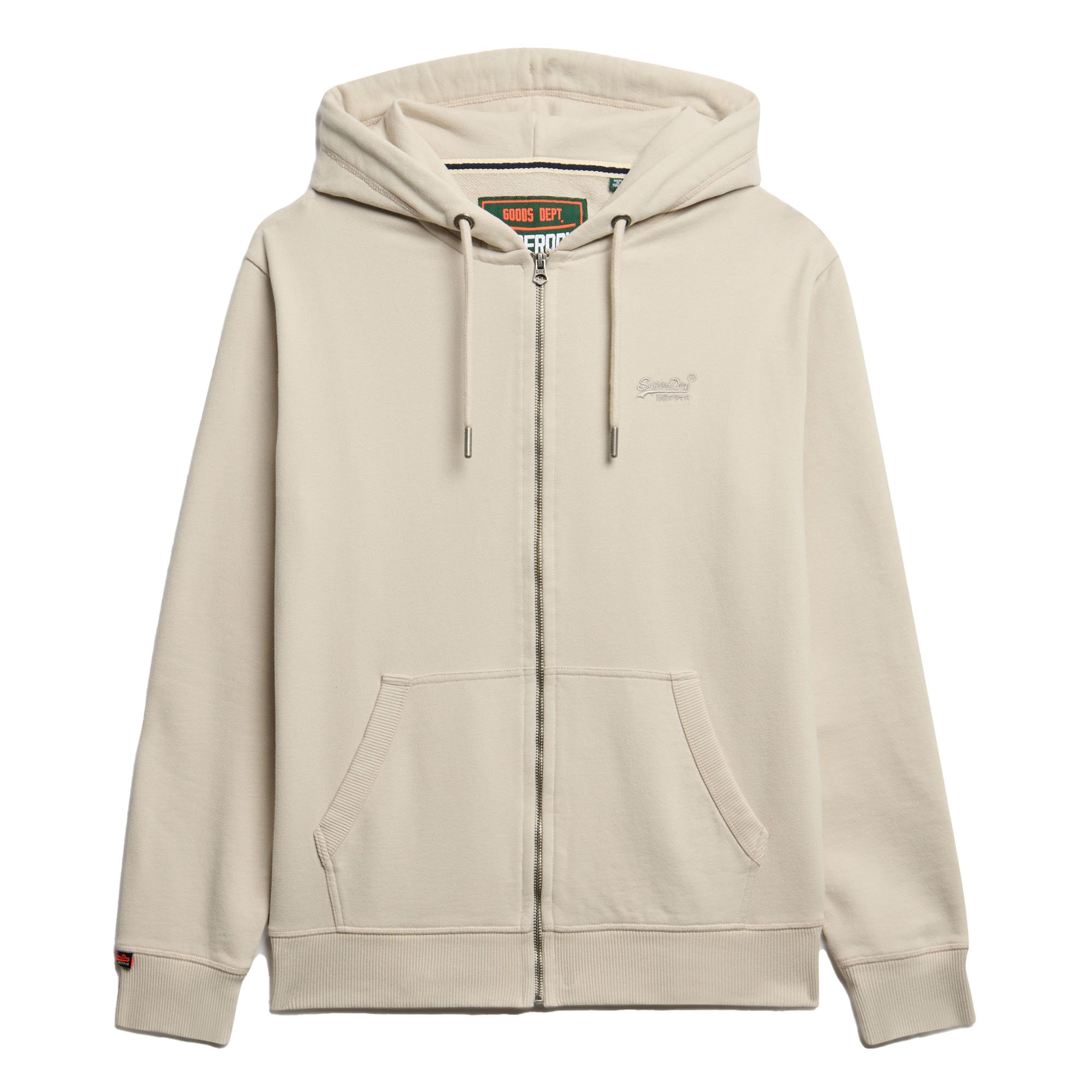 Superdry Herren Sweatjacke - Essential Logo Zip Hoodie, Kapuze, einfarbig