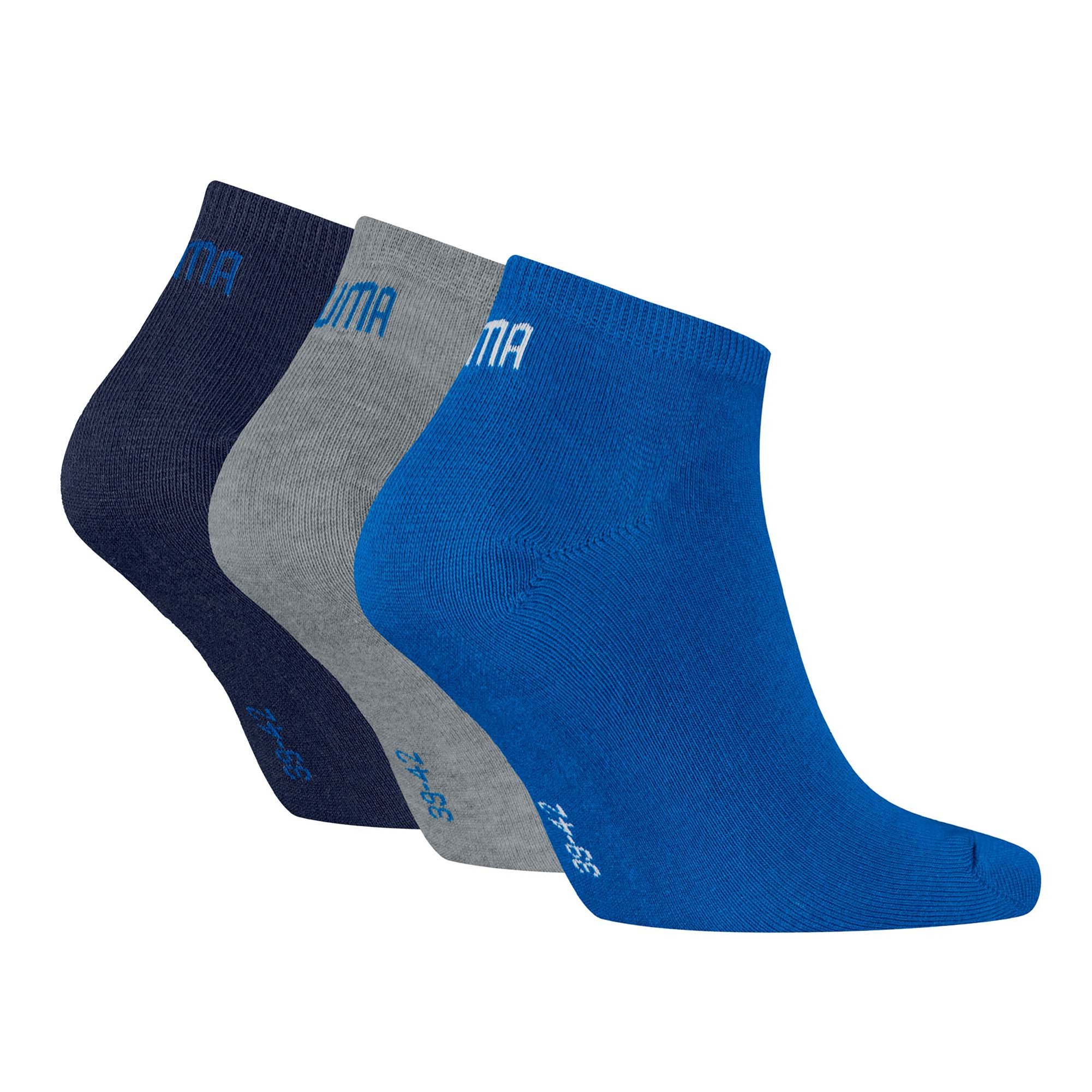 Puma Unisexe Chaussettes Courtes, 3er Paquet - Baskets Uni 3P, Logo, ventes exceptionnelles Unicolore