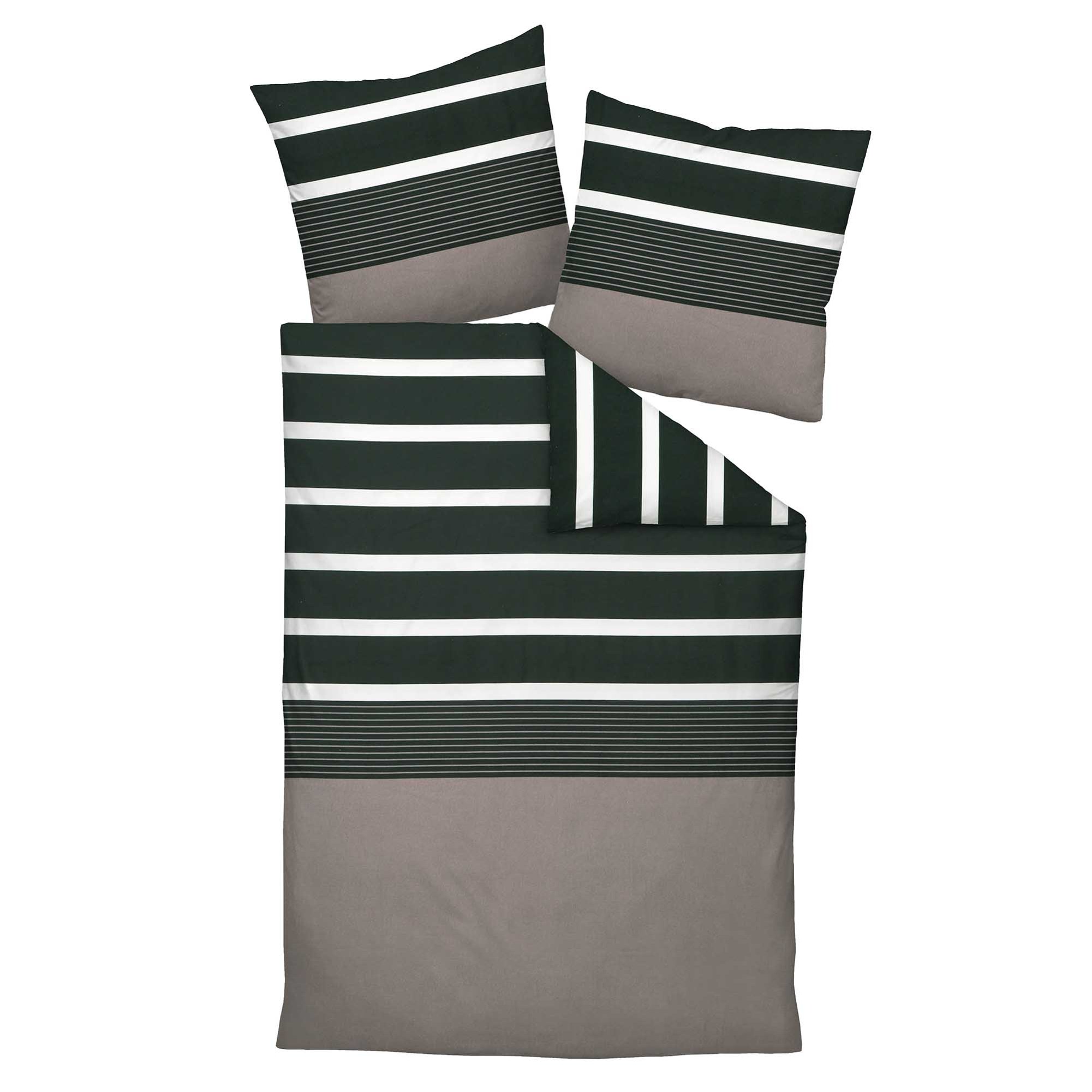 Janine Bedding 2 pieces – J.D., Mako-Satin, Cotton, Striped