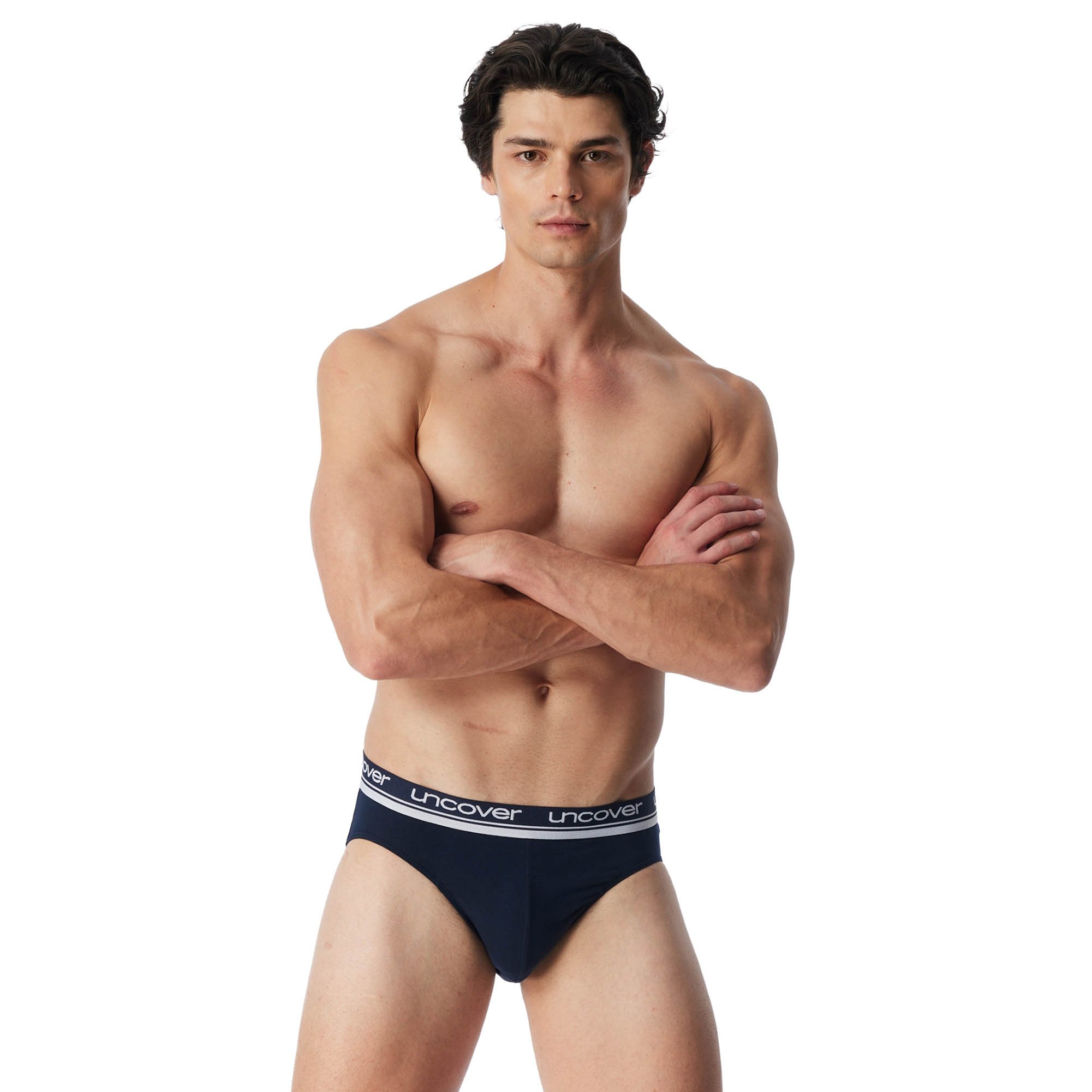 UNCOVER by SCHIESSER Herren Slip 6er Pack - Rio Slip, Serie "Uncover", Logobu...