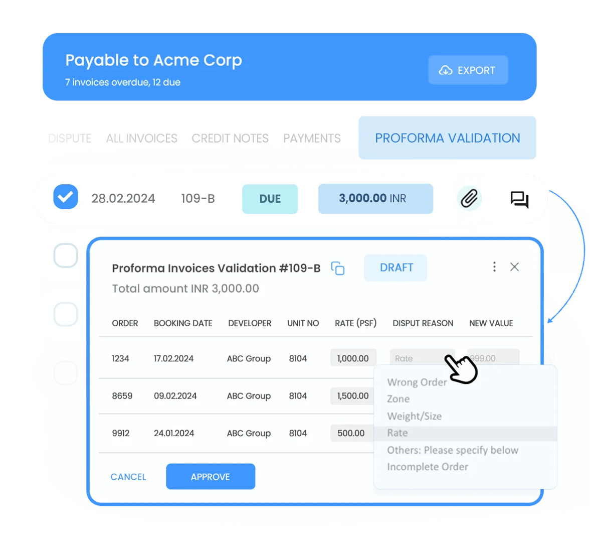 Set up automated approval policies once and streamline all your approvals forever! Automate invoice and credit note approvals with just a few clicks!