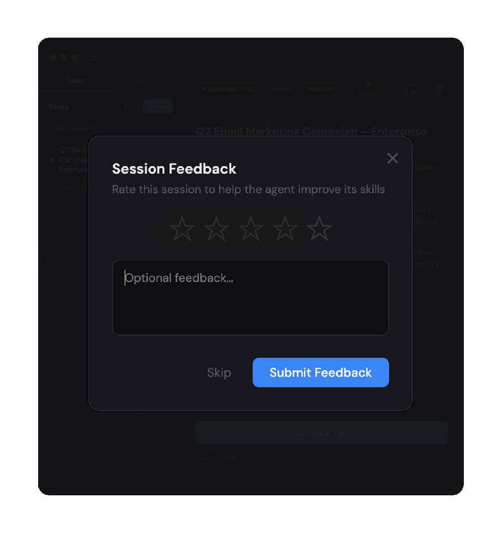 Continuous feedback loop