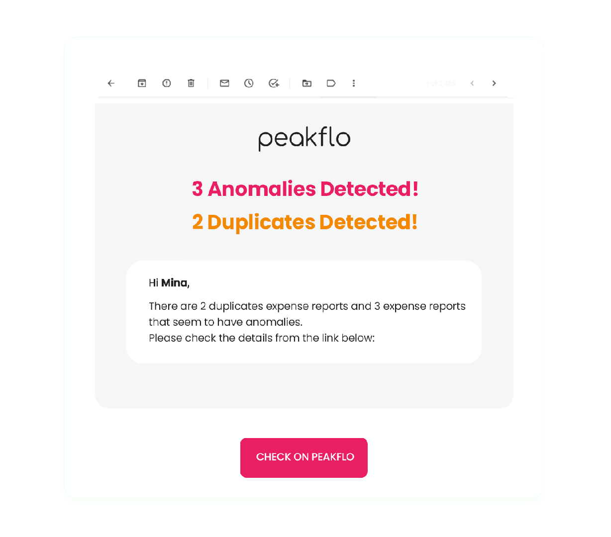 Automate anomaly detection for reimbursement