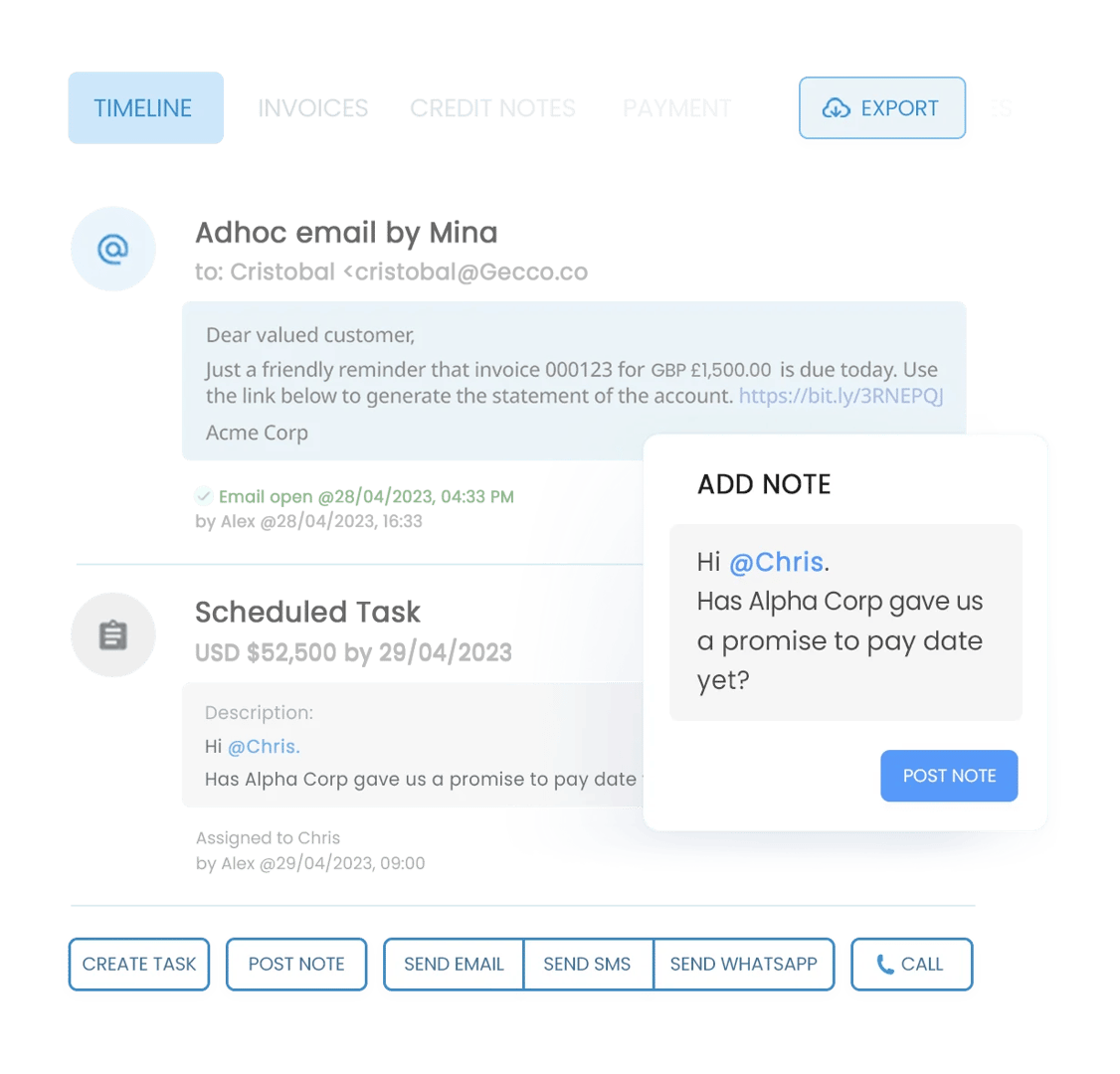 Dapatkan visibilitas atas semua komunikasi pelanggan dengan jejak audit yang tidak dapat diubah!